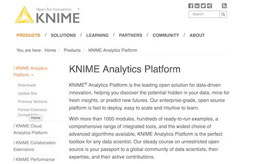 KNIME Analytics Platform